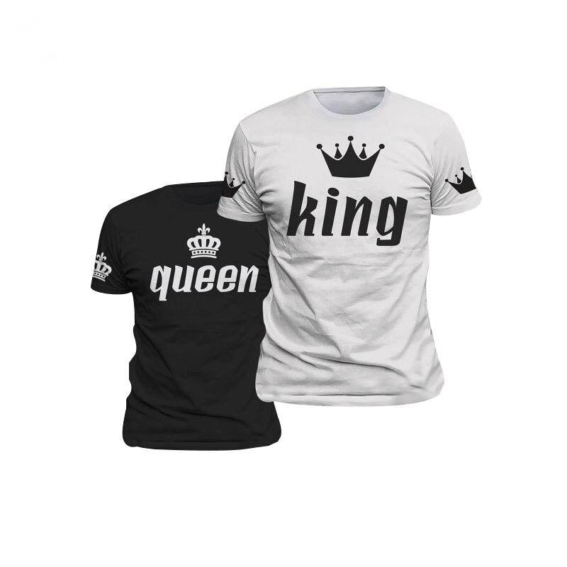 T-shirts assortis pour couple - King & Queen - MyRoxXe