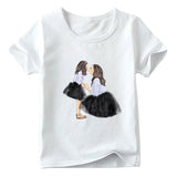 T Shirt Maman Fille Jupe Noire