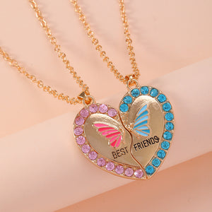 Collier Meilleure Amie Coeur Doré