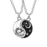 Collier Couple Yin Yang Jour et Nuit