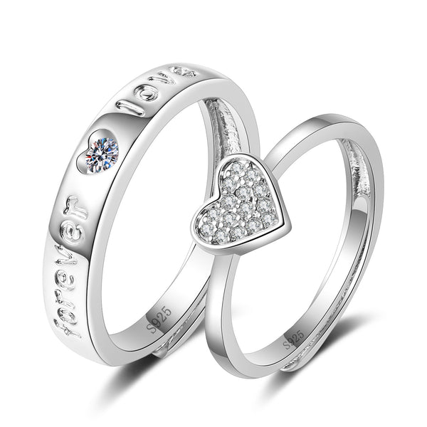 Bague Couple Coeur Love Forever