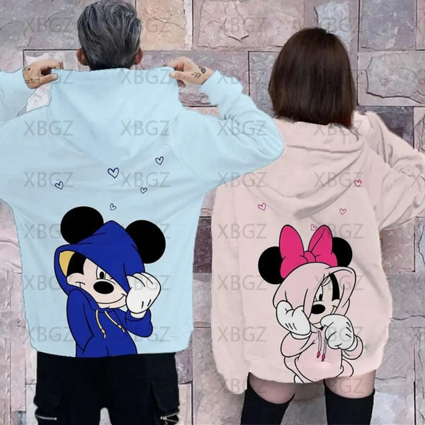 Sweat Couple Mickey Capuche