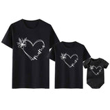 T Shirt Mère Fille Mama Coeur