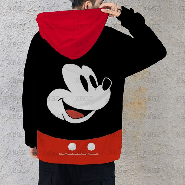 Sweat Couple Disney Rouge et Noir