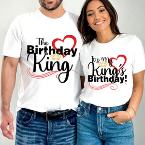 T Shirt Couple King Anniversaire