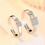 Bague Couple Cadenas Coeur