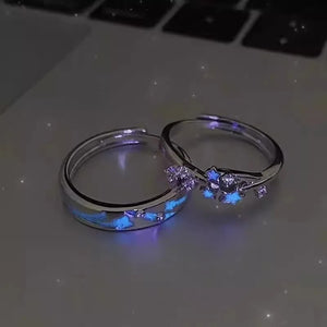 Bague Couple Etoile Fluo