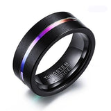 Bague Couple Noir Fluo