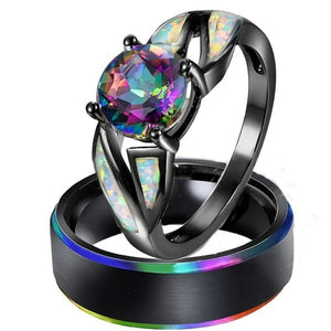 Bague Couple Noire