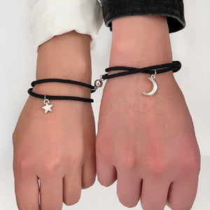 Bracelet Couple Lune et Étoile