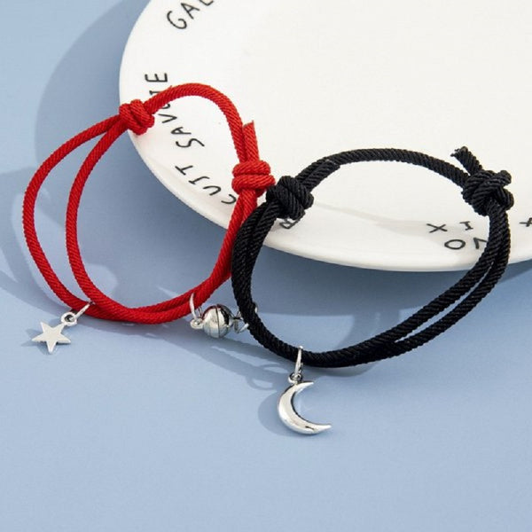 Bracelet Couple Lune et Étoile