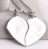 Collier Pendentif Coeur Pour Couple