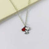 Collier Couple Chien Coeur