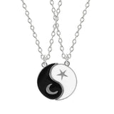 Collier Couple Yin Yang Lune Soleil