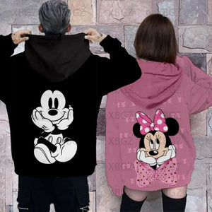 Sweat Couple Mickey Rose Noir