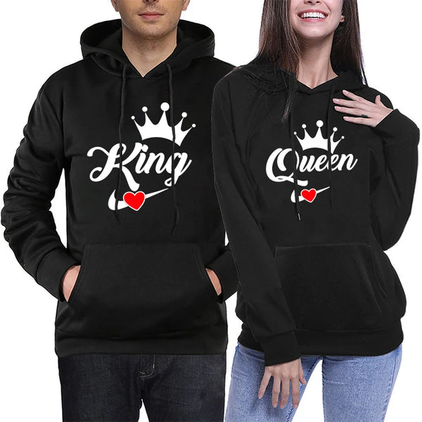 Sweat Couple King Queen Coeur