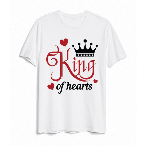 T Shirt Couple King et Queen Coeur