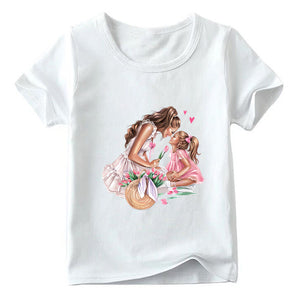 T Shirt Maman Fille Tulipes