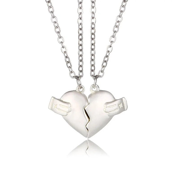 Collier Couple Mains Coeur 