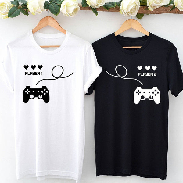 T Shirt Couple Jeux