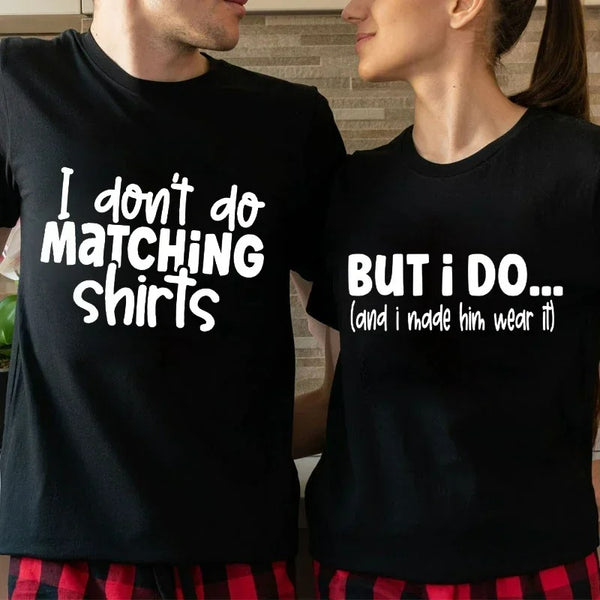 T Shirt Couple Assorti Humour