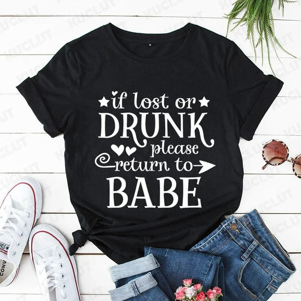 T Shirt Couple Humour Babe