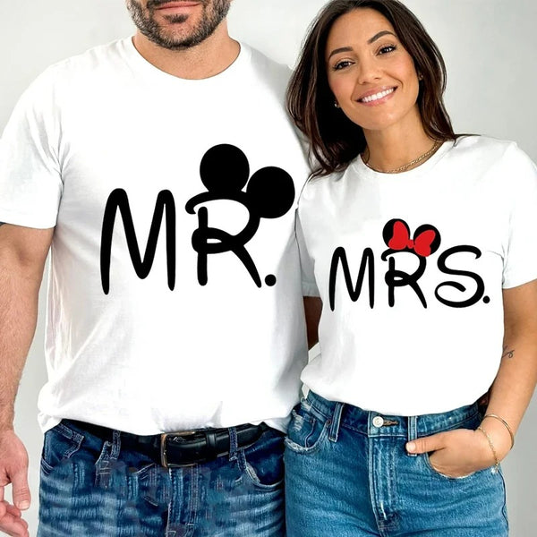 T Shirt Couple Mr Mrs Mickey