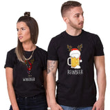 T Shirt Couple Noël Bierre