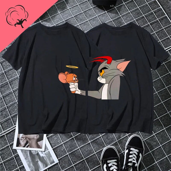 T Shirt Couple Tom Jerry