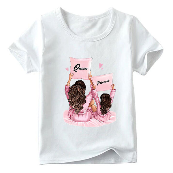 T Shirt Maman Fille Oreillers