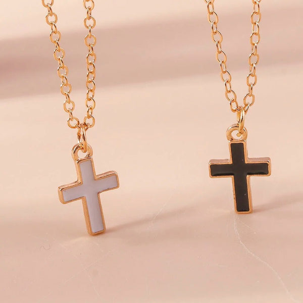 Collier Meilleure Amie Croix