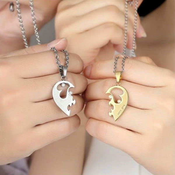 Collier Couple Quatre Coeurs