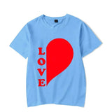 T Shirt Couple Coeur LOVE