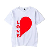 T Shirt Couple Coeur LOVE