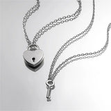 Collier Couple Cadenas Coeur