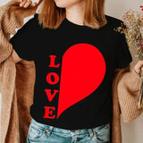 T Shirt Couple Coeur LOVE