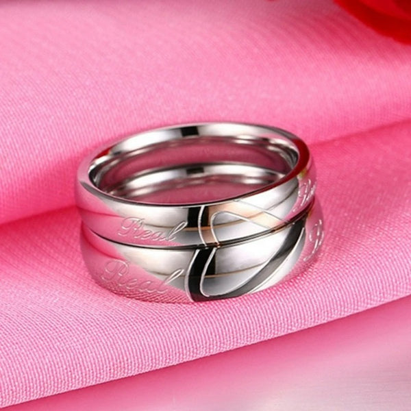  Bague Couple Femme Coeur