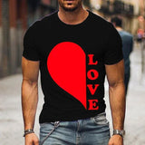 T Shirt Couple Coeur LOVE