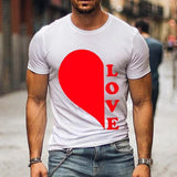 T Shirt Couple Coeur LOVE