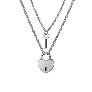 Collier Couple Cadenas Coeur