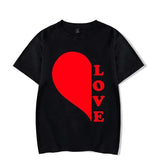 T Shirt Couple Coeur LOVE