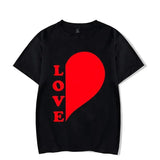 T Shirt Couple Coeur LOVE