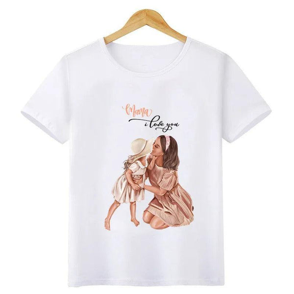 T Shirt Maman Fille Tenue d'Été