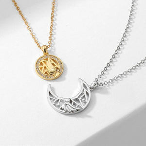 Collier Couple Soleil Lune