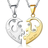 Collier Couple Coeur Love