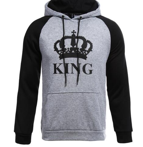 Sweat Couple King Queen Gris