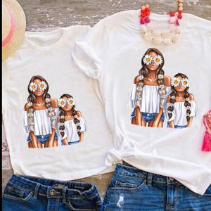 T Shirt Maman Fille Camomille