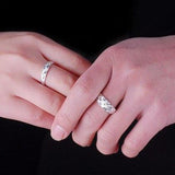 Bague Couple Argent Adaptable