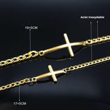 Bracelet Couple Croix Chrétienne Caractéristiques - MatchingMood