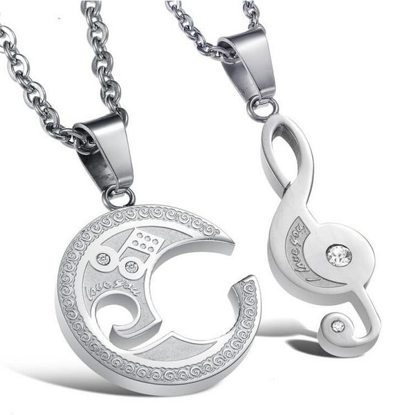 Collier Couple Clé de Sol - MatchingMood